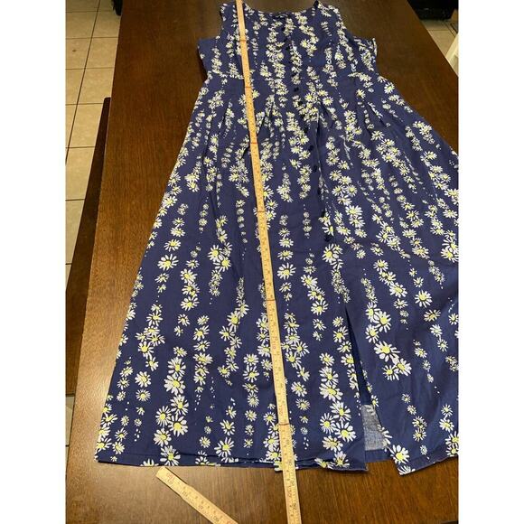 Chadwick Cottage Core Prairie Peasant Ms. Frizzle Dress Women 16 Floral Button - Picture 5 of 9